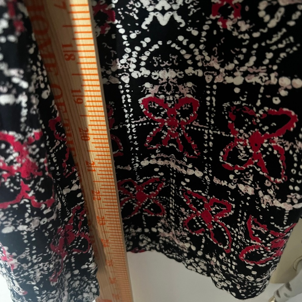 Angie Wide Leg Pants Women's Medium Black Medallion Boho - Picture 6 of 6